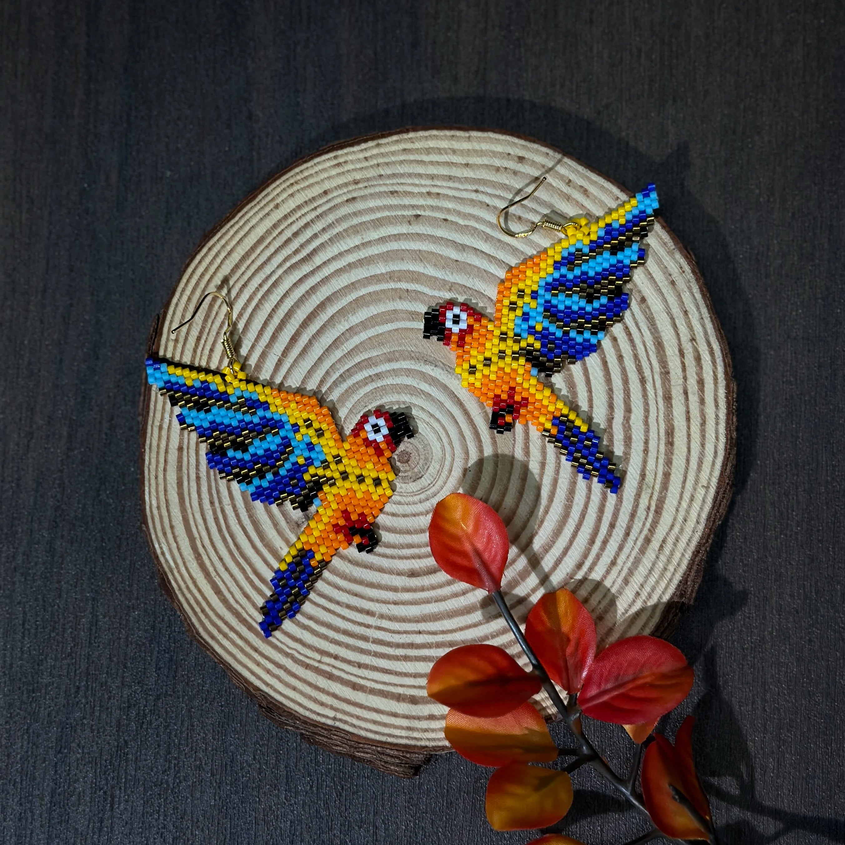 Miyuki Macaw Earrings