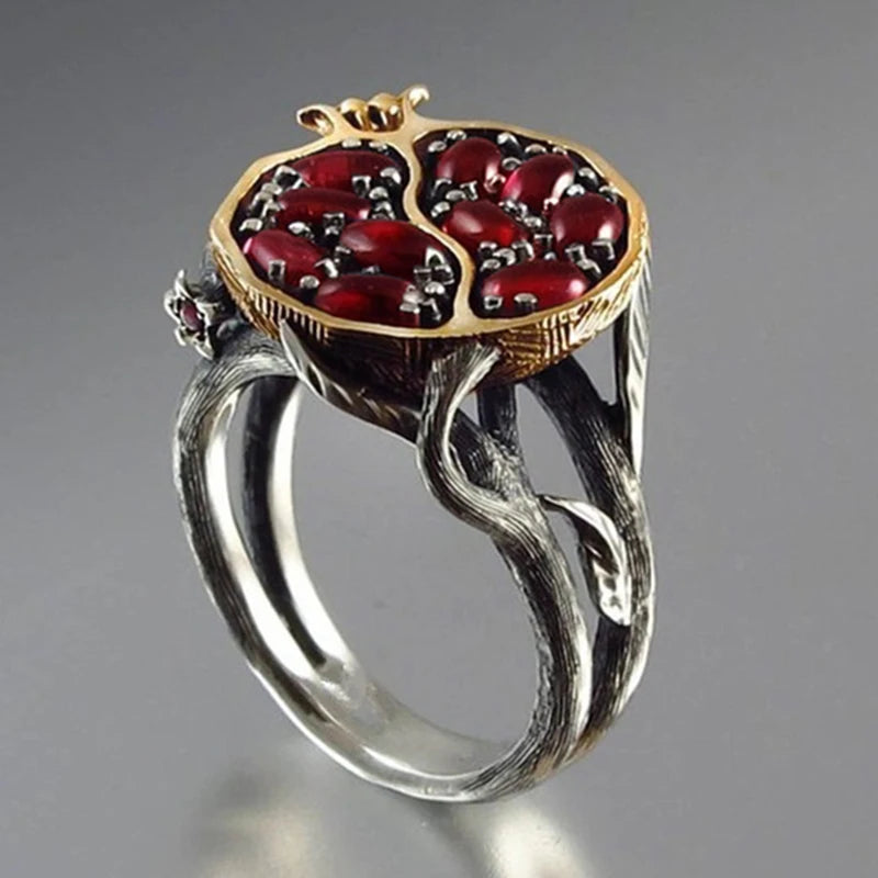 Statement Pomegranate Ring