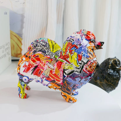 Abstract Pomeranian Sculpture