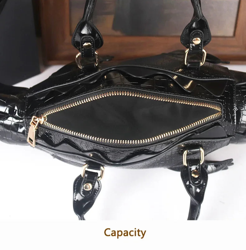 3D Alligator Crossbody Bag