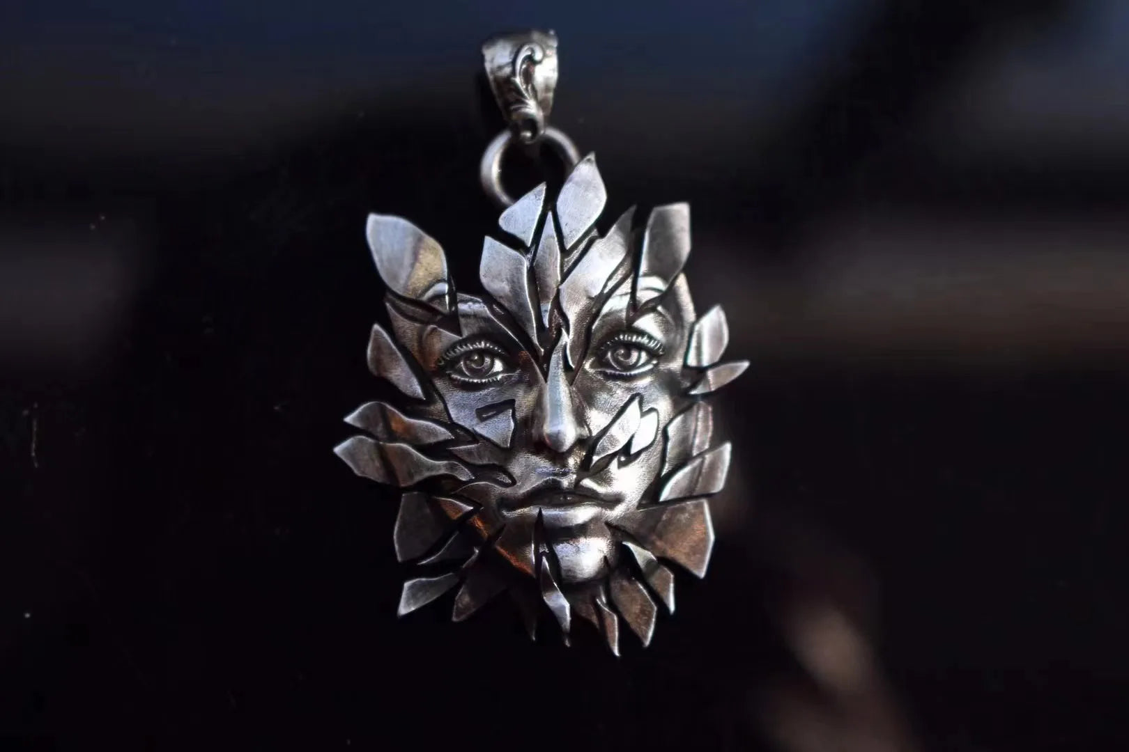 Sterling Silver Leaf Woman Pendant