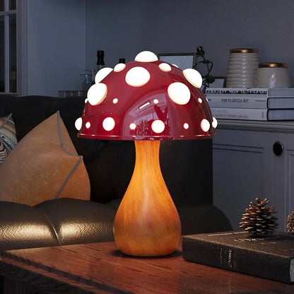 Mushroom Bedside Lamp - Floral Fawna