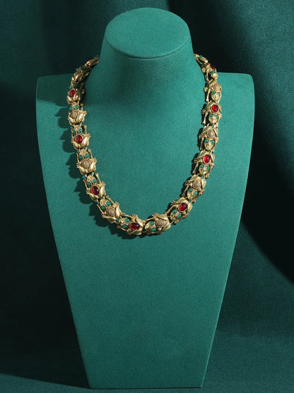 18K Gold Frog Plated Necklace