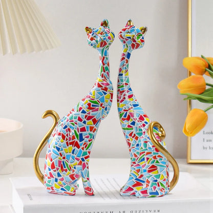 Two Cat Sculptures