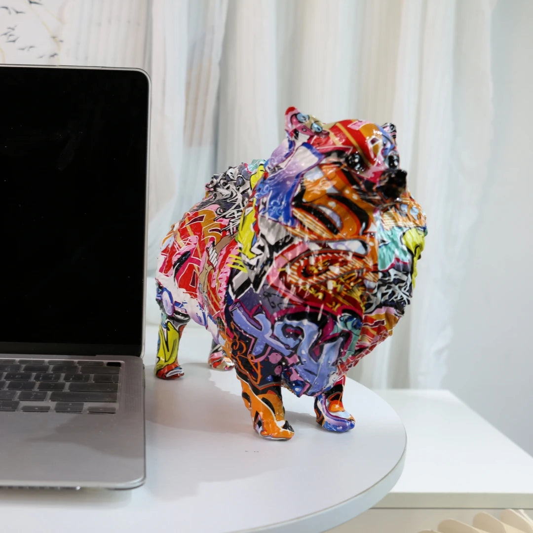 Abstract Pomeranian Sculpture