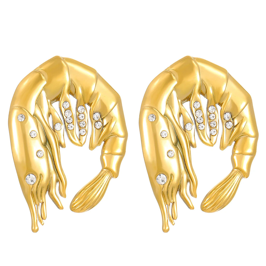 Stainless Steel Shrimp Earrings