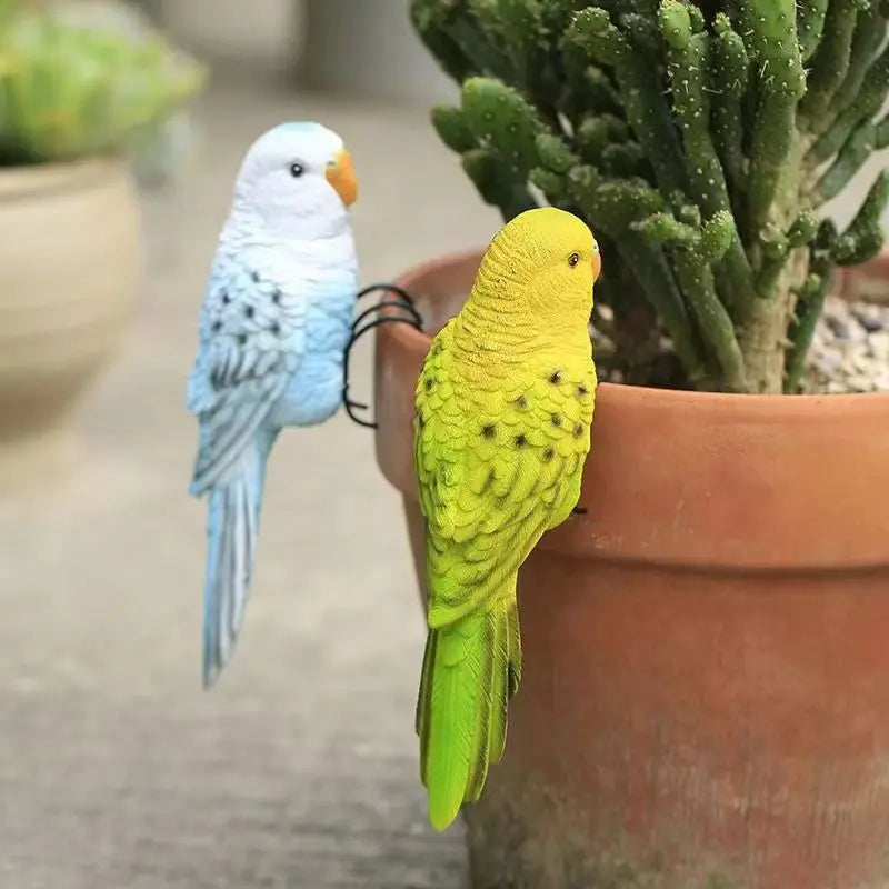 Parrot Plant Pot Decoration - Floral Fawna
