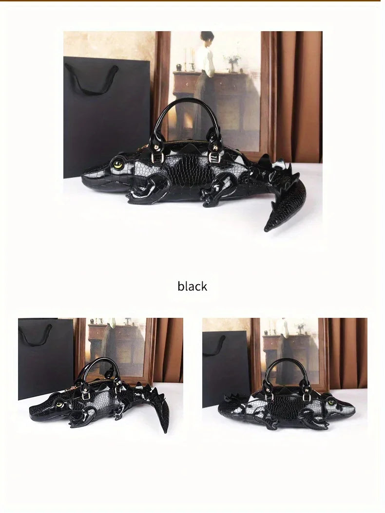 3D Alligator Crossbody Bag