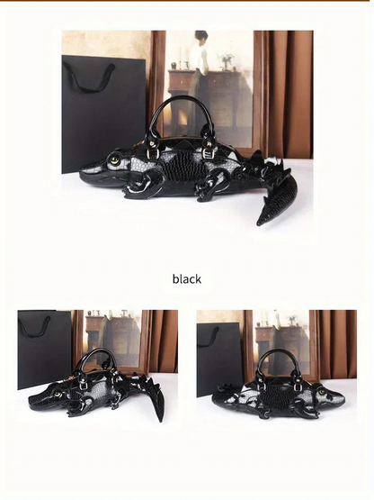 3D Alligator Crossbody Bag
