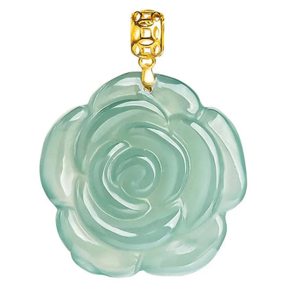 Jade Rose Necklace - Floral Fawna