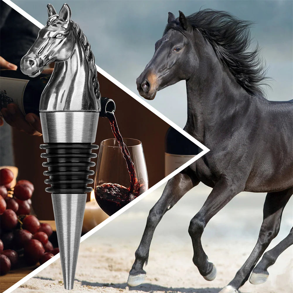 Horse Wine Stopper - Floral Fawna