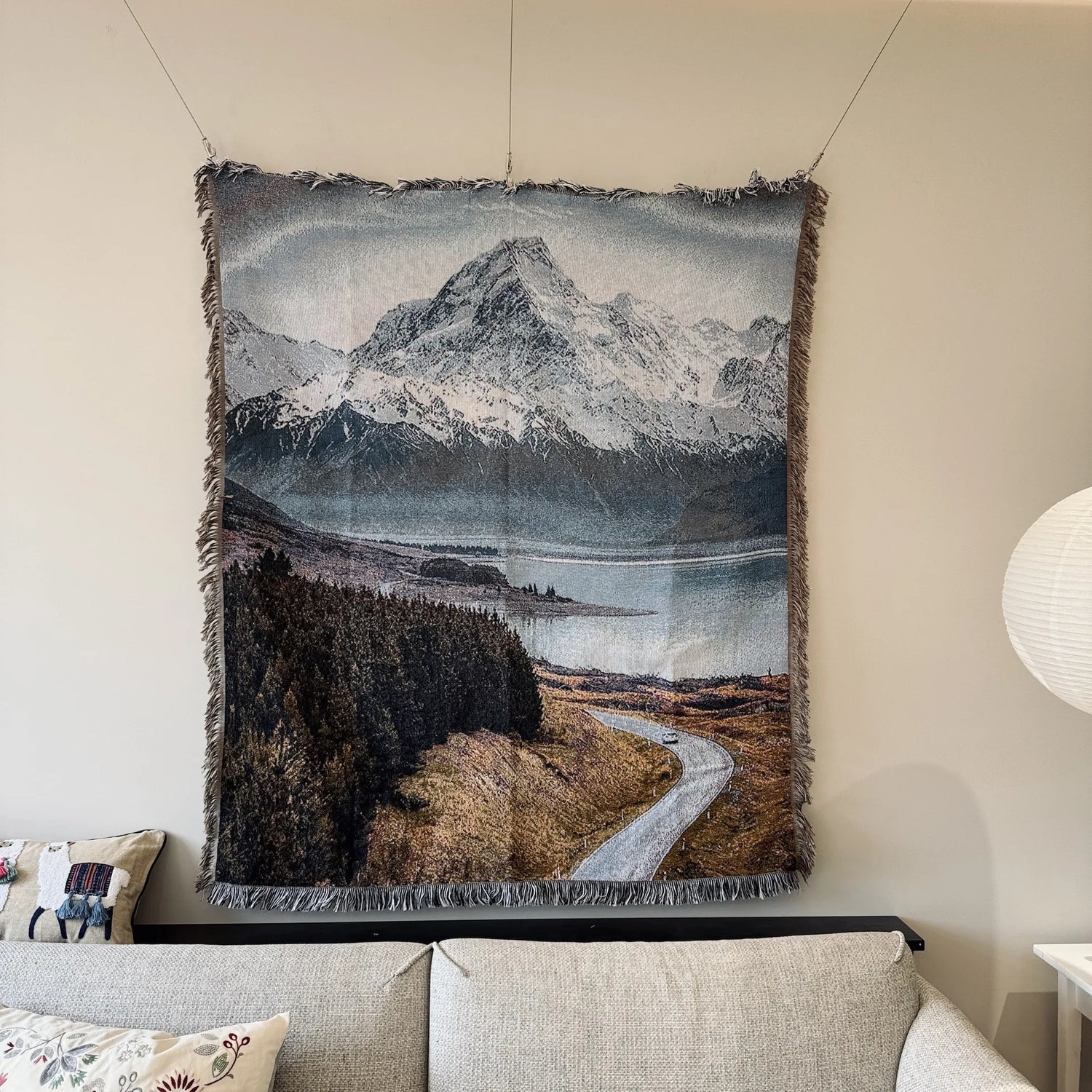 Winter Landscape Tapestry Throw