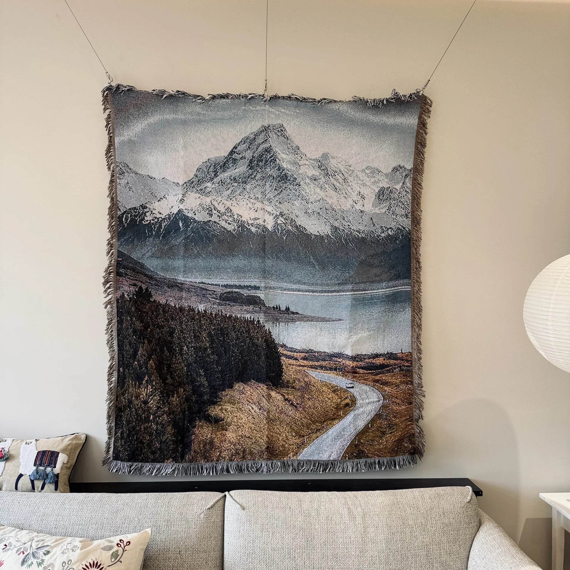 Winter Landscape Tapestry Throw