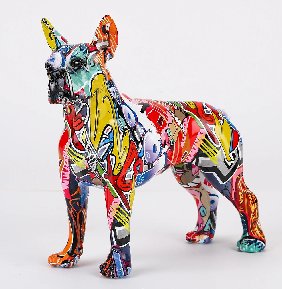 Abstract Boston Terrier Sculpture