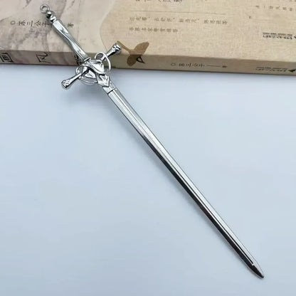 Metal Sword Hair Pin - Floral Fawna