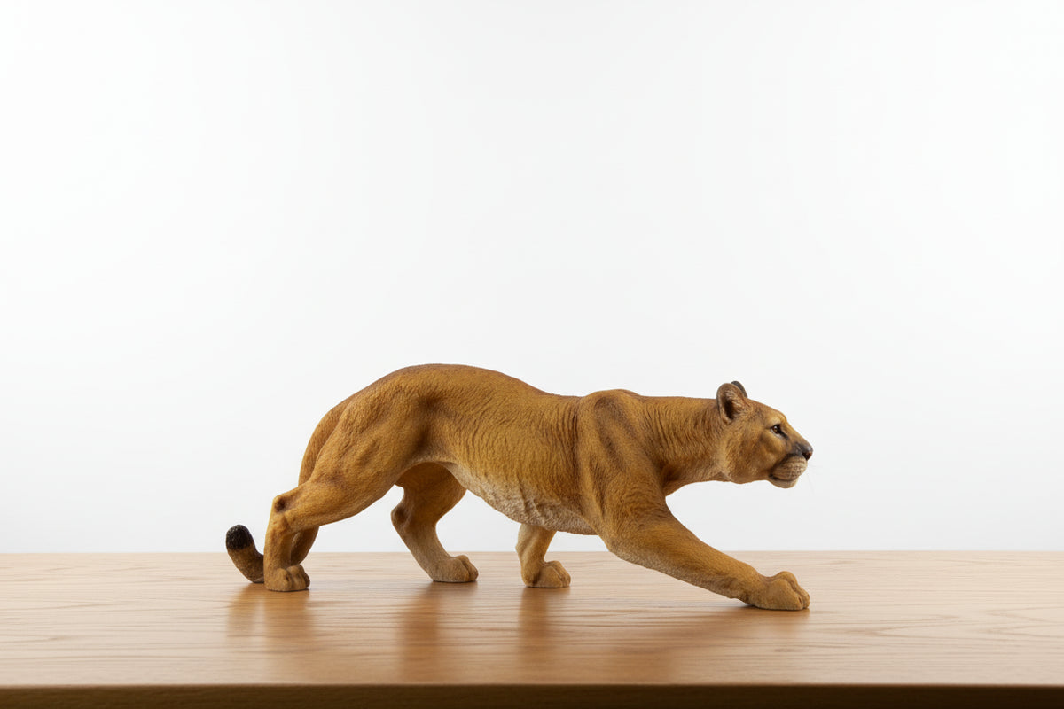 Realistic Lioness Sculpture