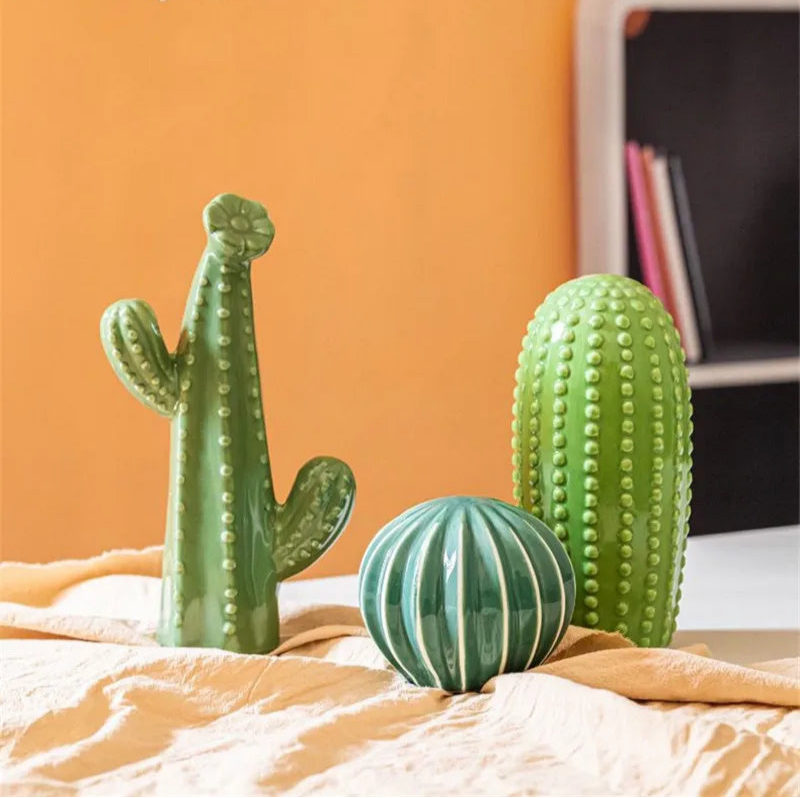 Ceramic Cactus Sculptures