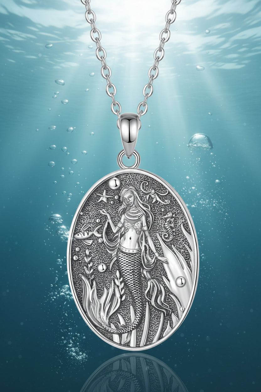 Sterling Silver Mermaid Necklace