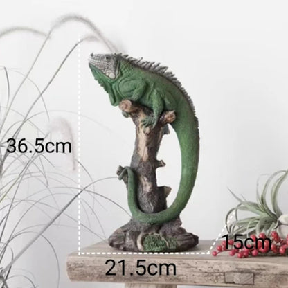 Realistic Iguana Sculpture