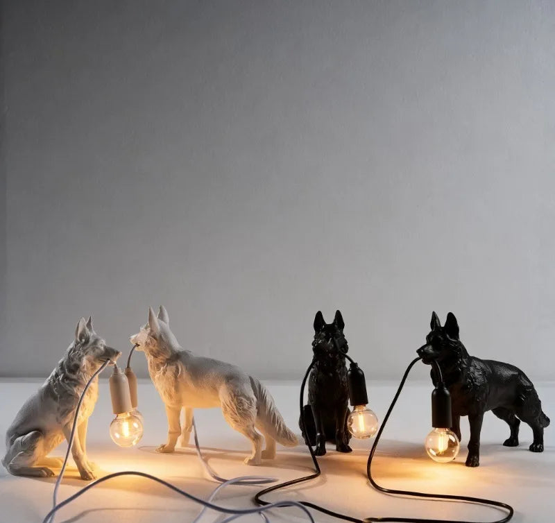 German Shepherd Table Lamp