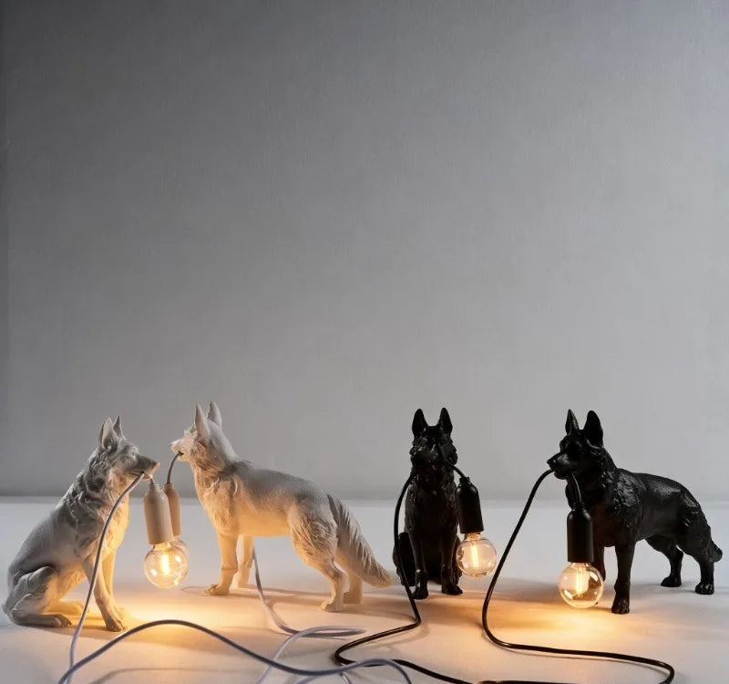 German Shepherd Table Lamp