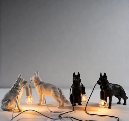 German Shepherd Table Lamp