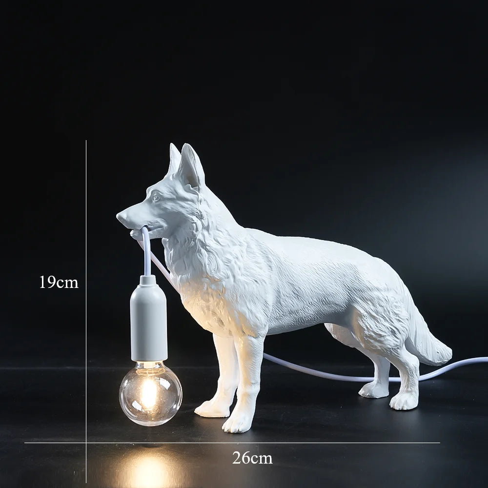 German Shepherd Table Lamp