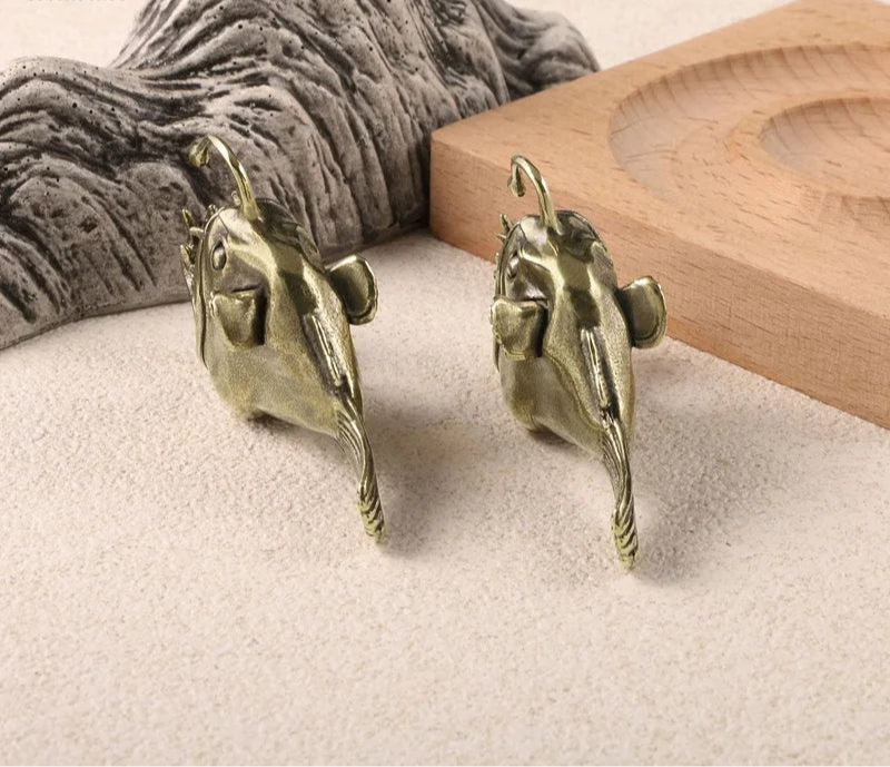 Anglerfish Brass Figurine