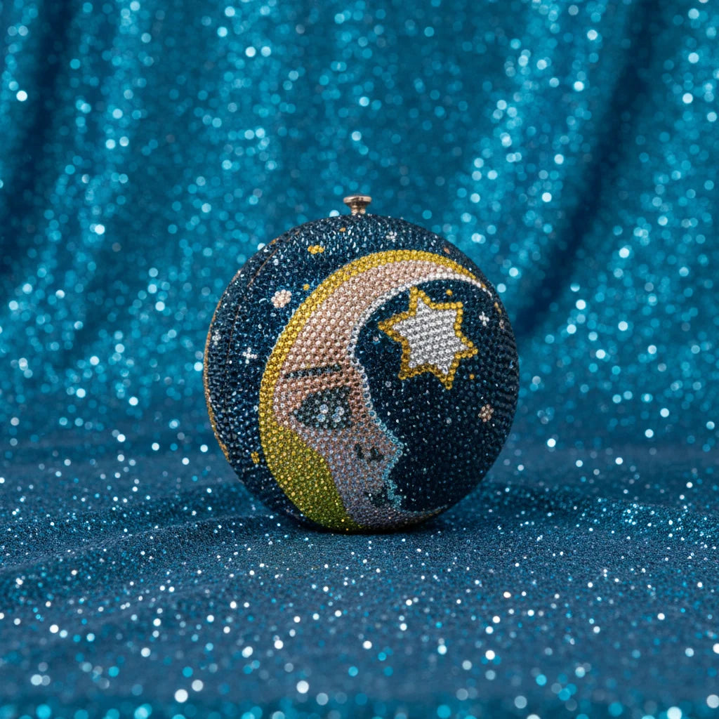Celestial Sphere Rhinestone Bag