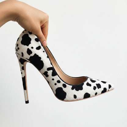 Cow Flock High Heels 🐄🖤