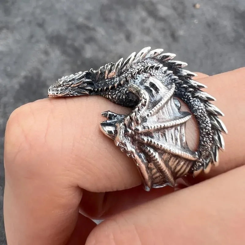 Resizable Dragon Ring - Floral Fawna