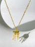 18K Gold Plated Jellyfish Necklace - Floral Fawna