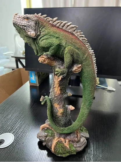 Realistic Iguana Sculpture