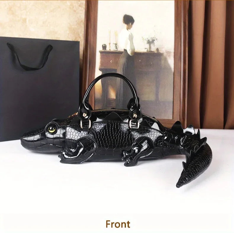 3D Alligator Crossbody Bag
