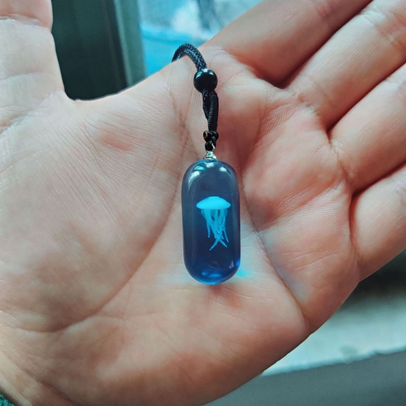 Glow In The Dark Jellyfish Necklace