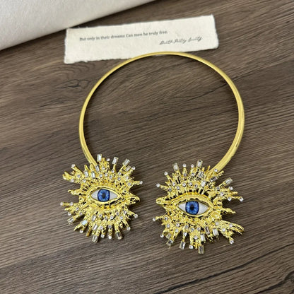 Statement Eye Open Choker - Floral Fawna