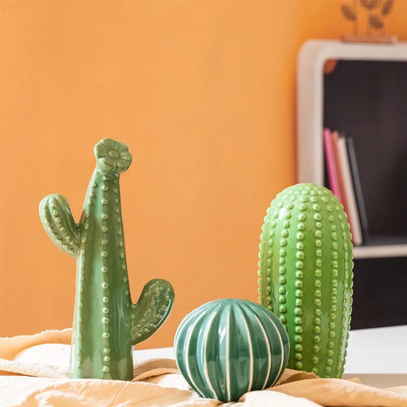 Ceramic Cactus Sculptures