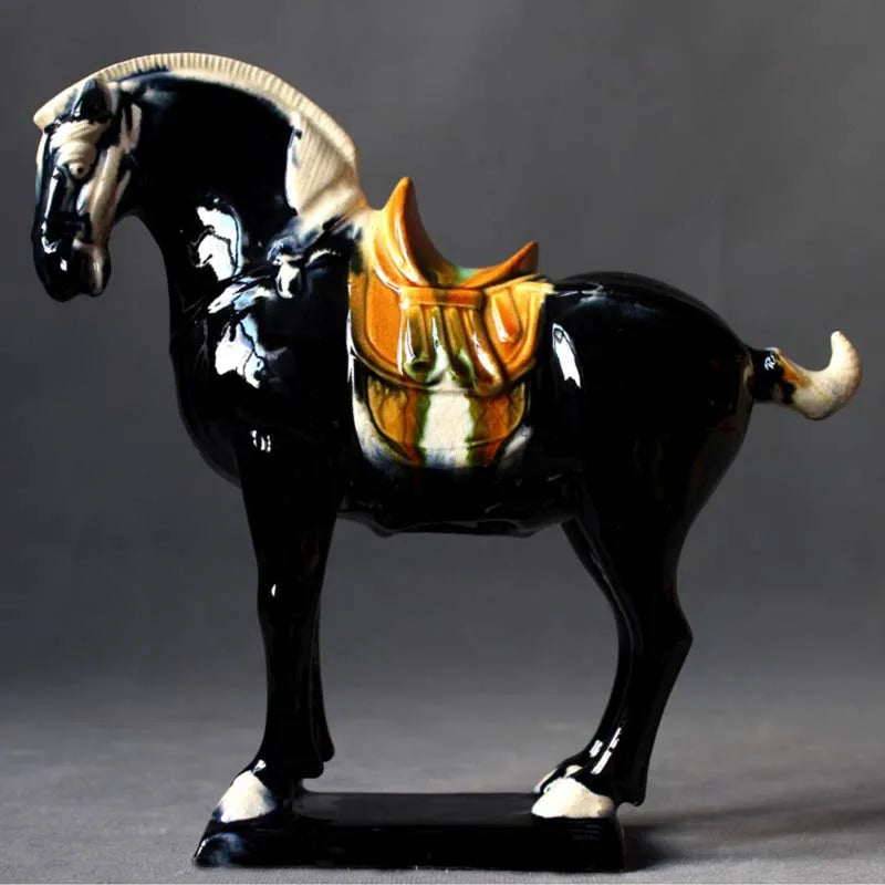 Porcelain Horse Sculpture