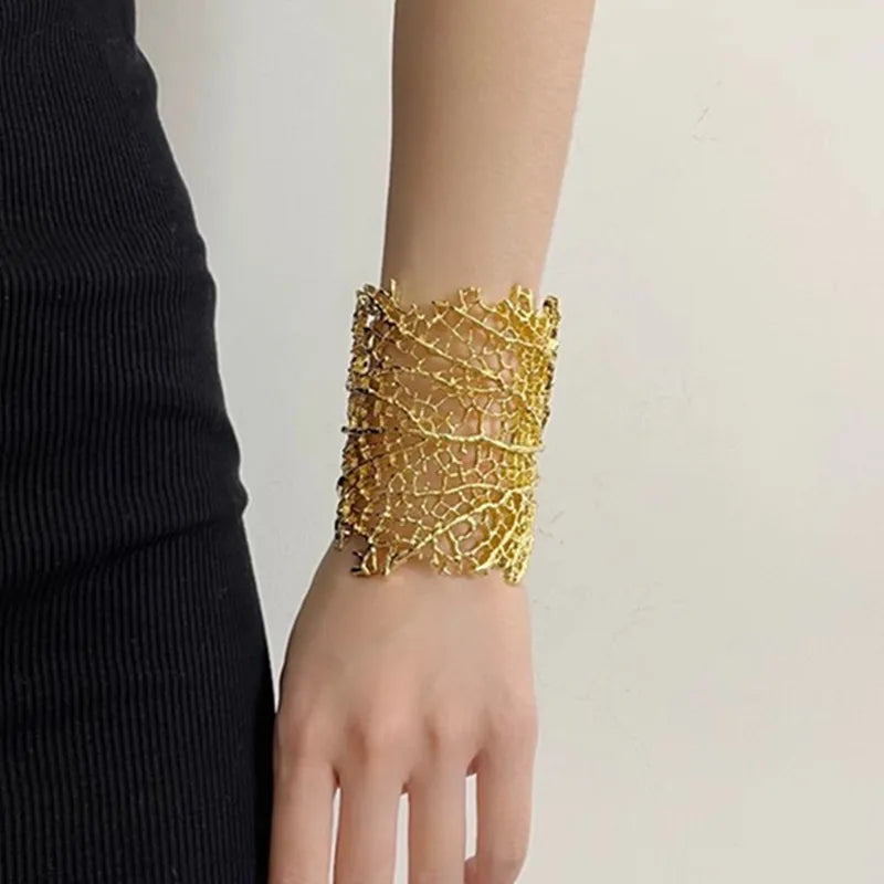 Coral Open Bracelet