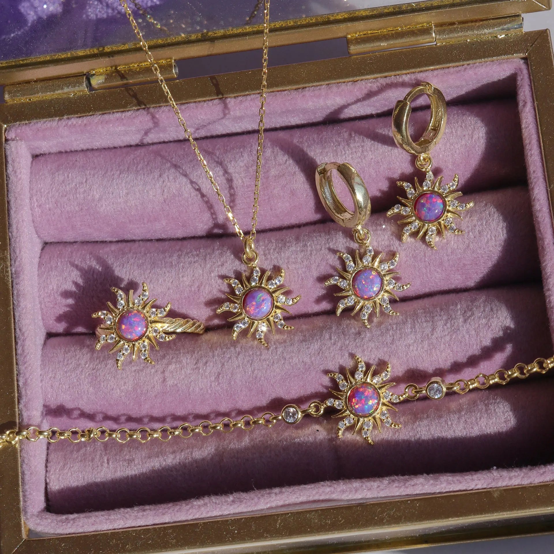 Opal Sun Jewellery Set