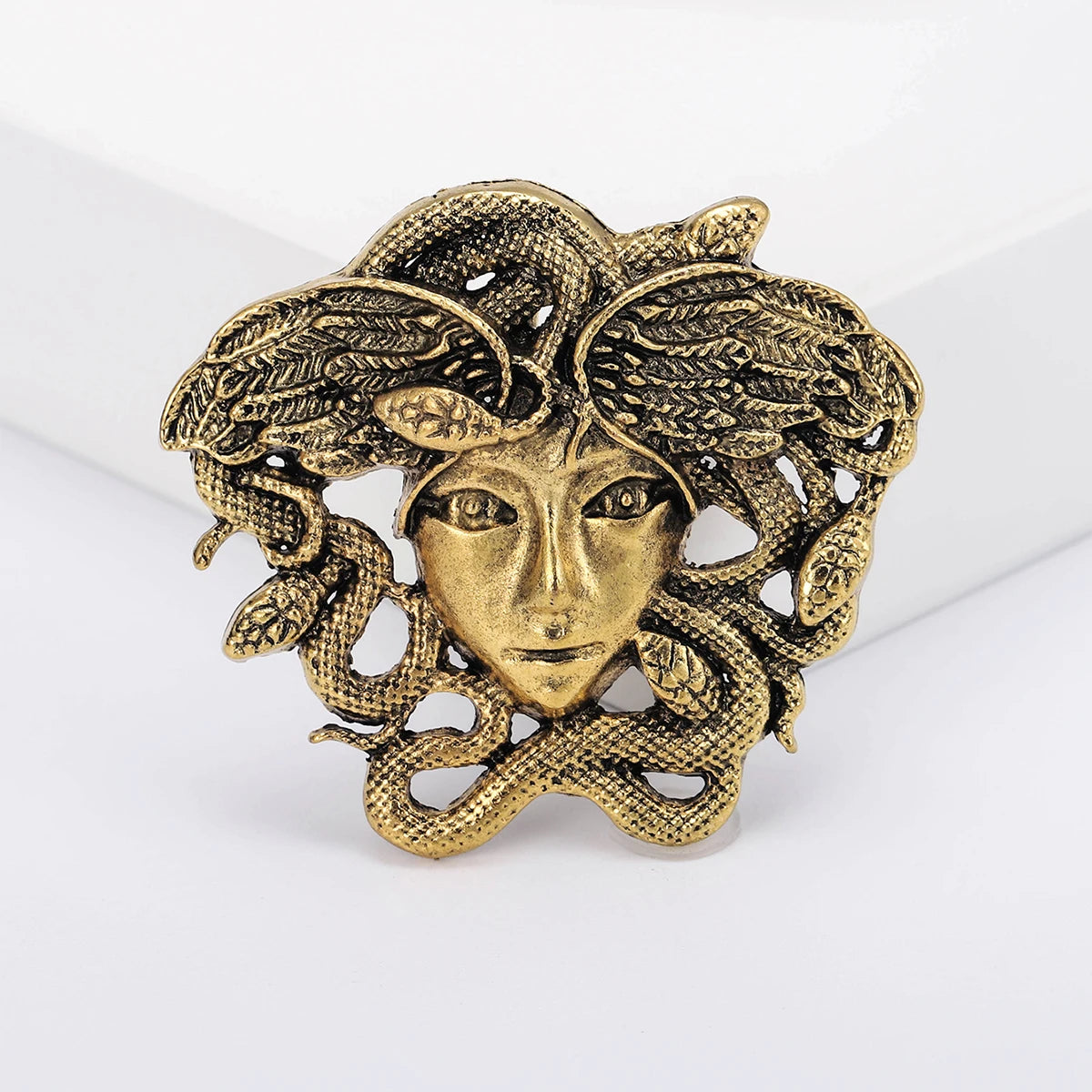 Greek Medusa Brooch