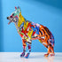 Abstract German Shepherd Statue - Floral Fawna