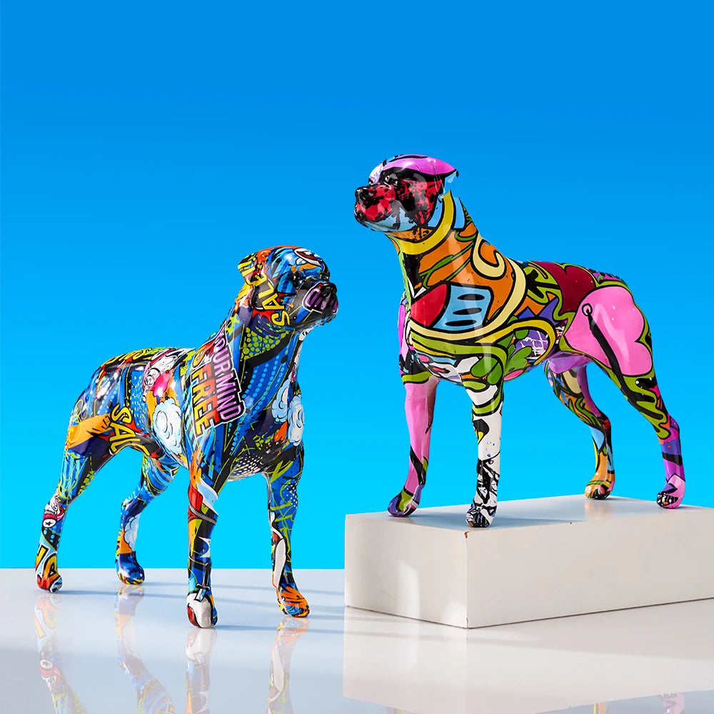 Abstract Rottweiler Sculpture