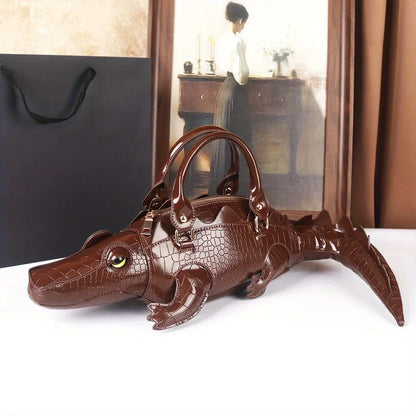 3D Alligator Crossbody Bag