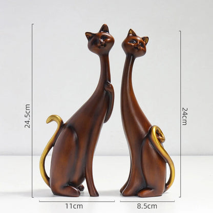 Two Cat Sculptures