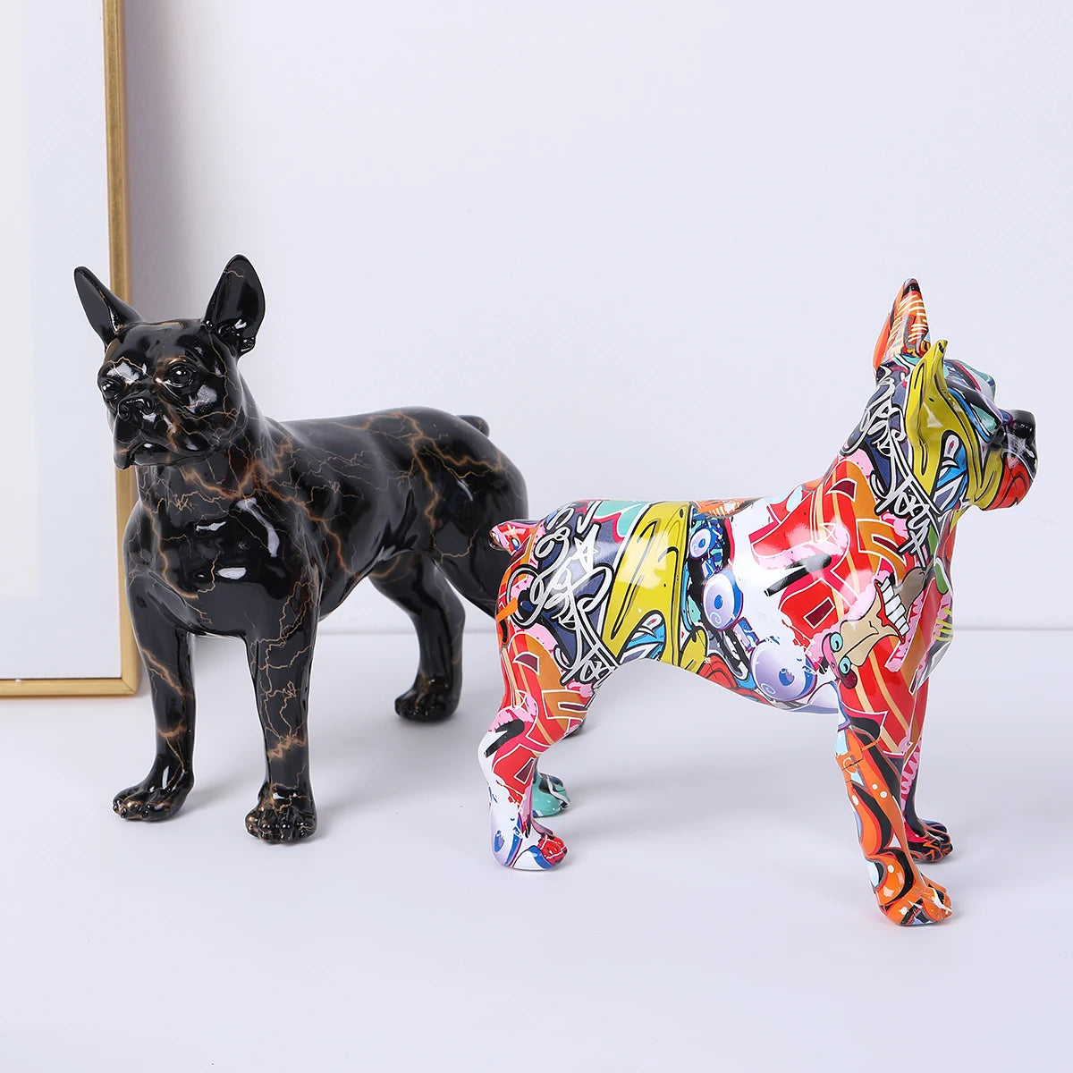 Abstract Boston Terrier Sculpture