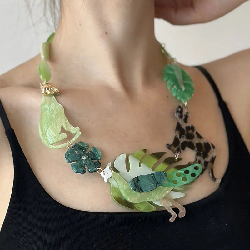 Statement Flora &amp; Fauna Necklace