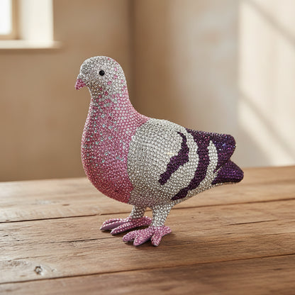 Crystal Pigeon Clutch Bag