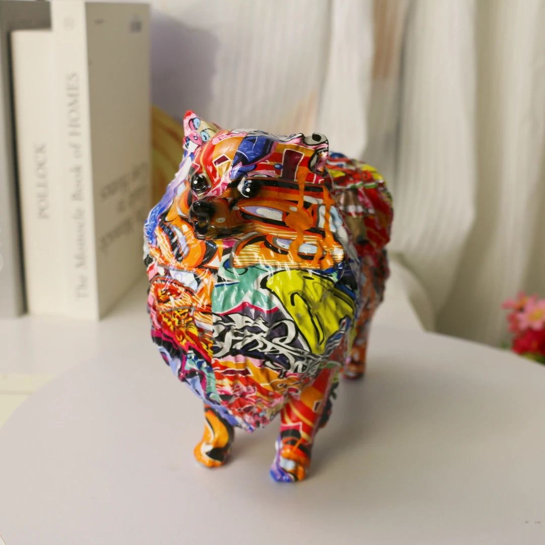 Abstract Pomeranian Sculpture