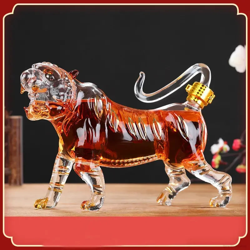 Tiger Glass Decanter